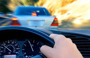 speeding car