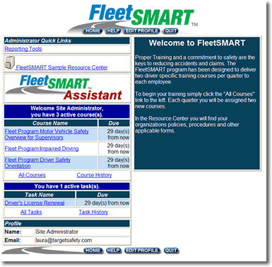 FleetSMART Employee Page